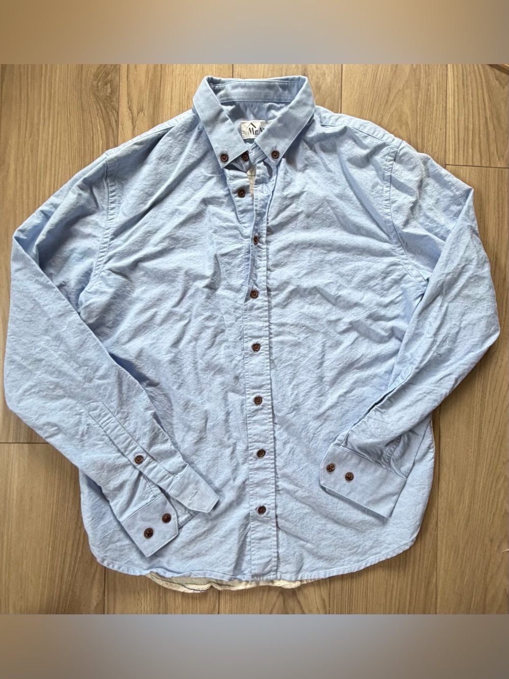 Vtg Mr Nice Button Up Mens “business in front part in the back”. Sz L